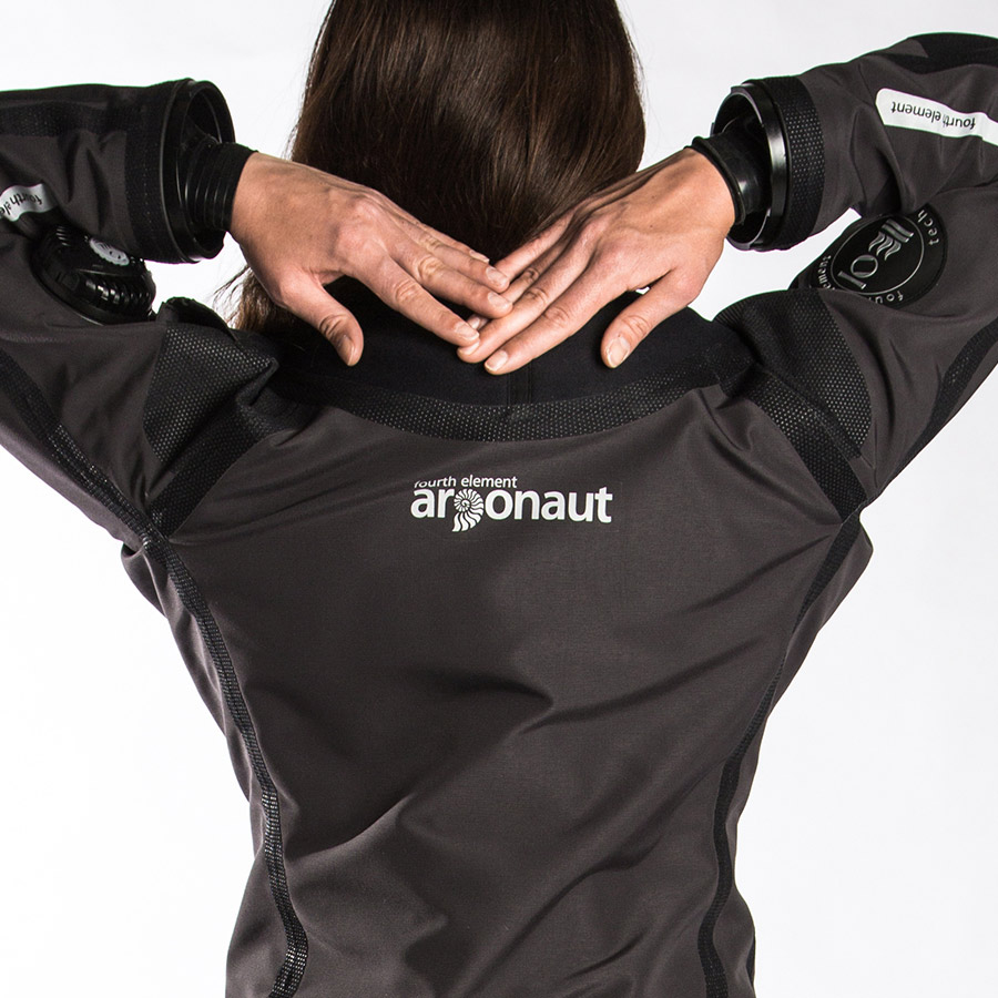 Back-shot of Fourth Element Argonaut Drysuit