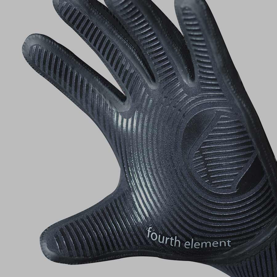 Palm shot of Fourth Element Neoprene gloves