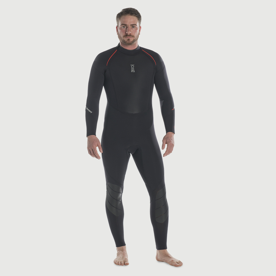 Male wearing Proteus II wetsuit by Fourth Element