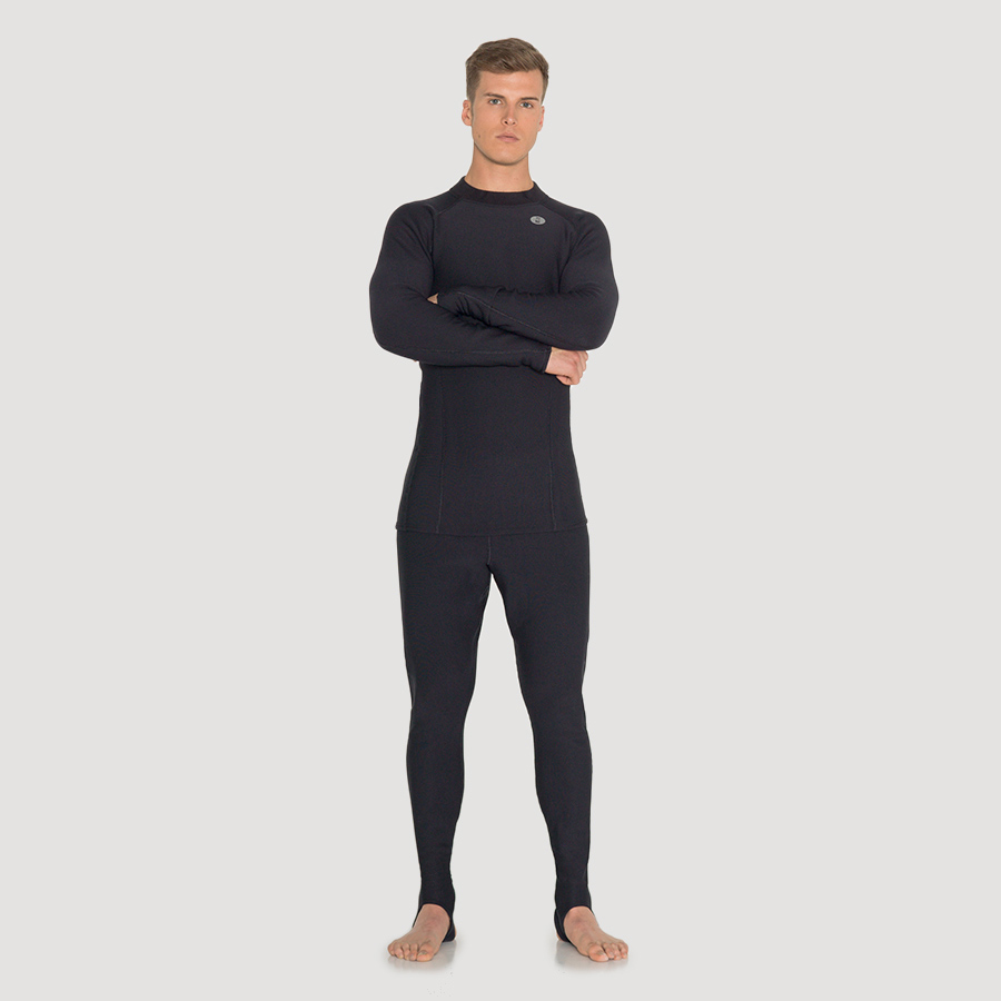 Male wearing Xerotherm undergarment by Fourth Element