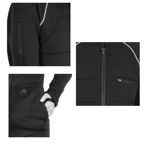Close-up shots of X-Nine drysuit undergarment by ScubaForce